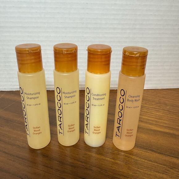TAROCCO SICILIAN BLOOD ORANGES Travel Sz. 2 Shampoo, 1 Conditioner, 1 Body Wash - Picture 1 of 3